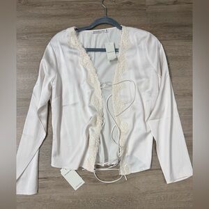 Satin Abercrombie & fitch top with tags